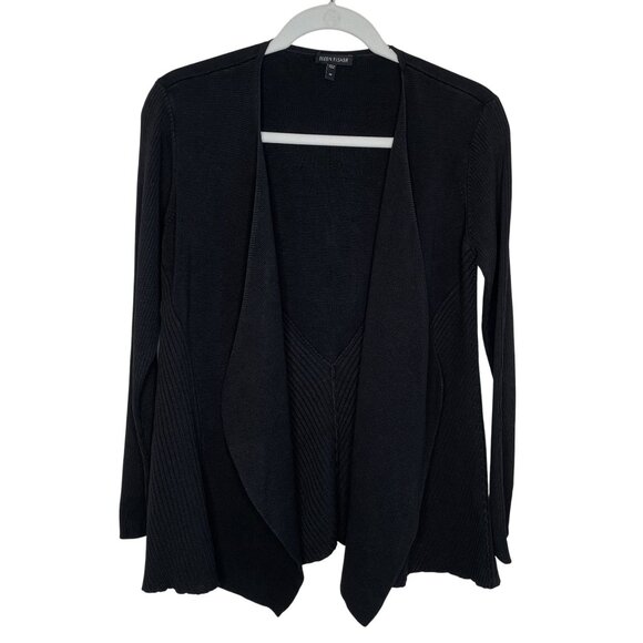 Eileen Fisher Sweaters - Eileen Fisher Silk Blend Open Front Ribbed Cardigan, M
